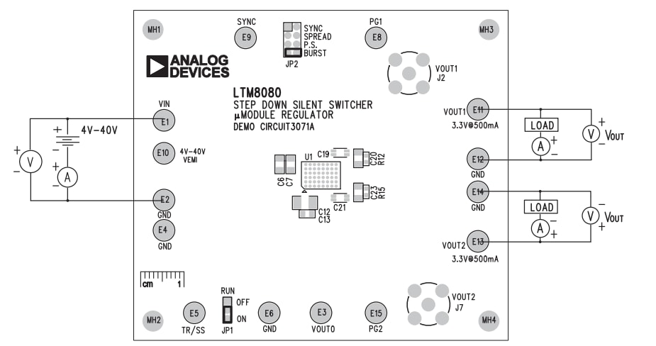 Location Circuit - Analog Devices Inc. DC3071A Evaluation Board